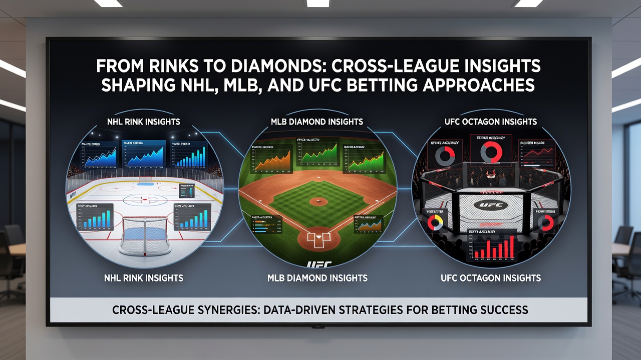 Cross-sport statistical overlays used in NHL, MLB and UFC betting analysis