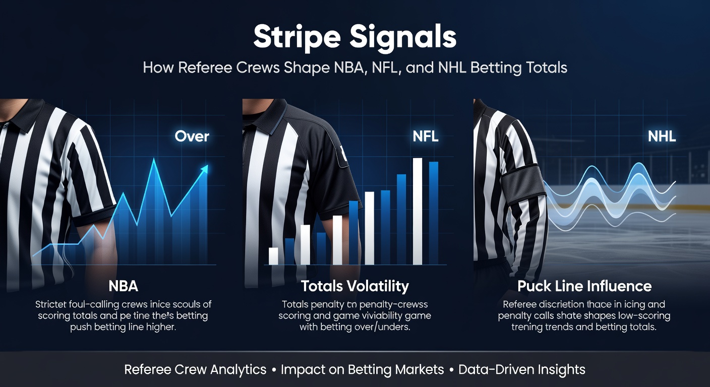 Referee crew huddle during an NBA game, signaling a key call that could shift the scoring pace