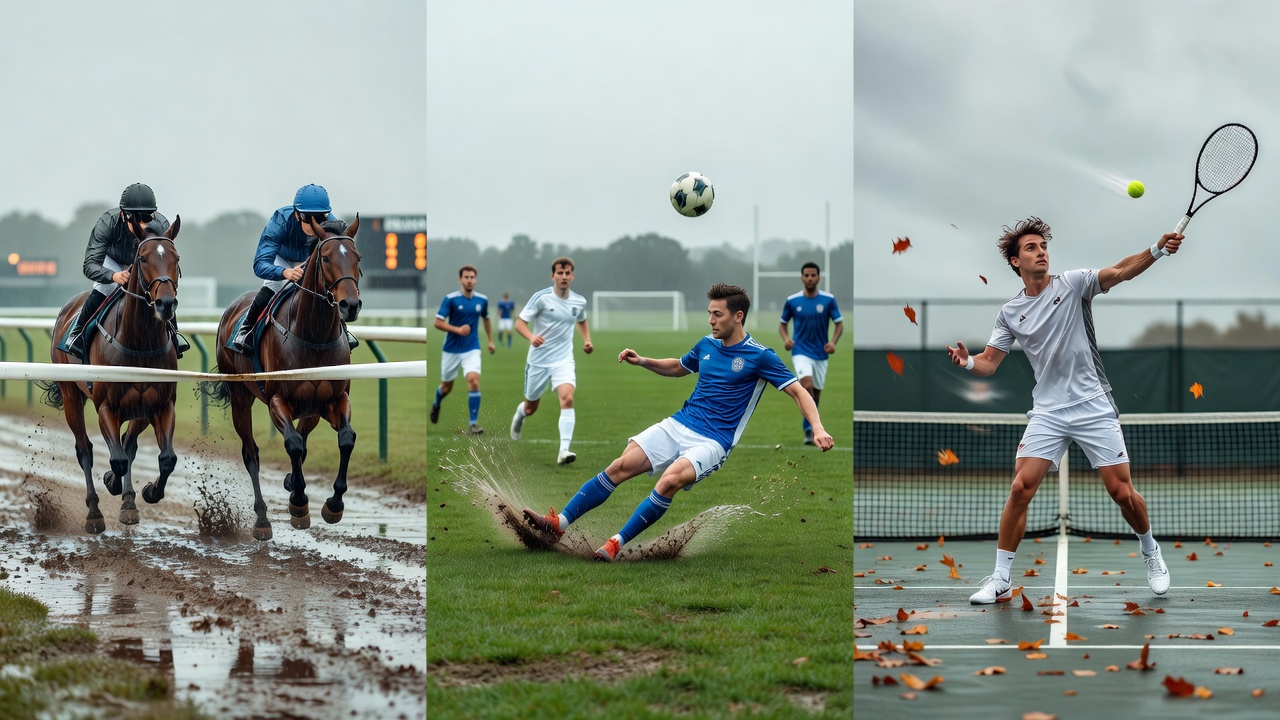 Detailed weather effects on soccer and tennis betting markets