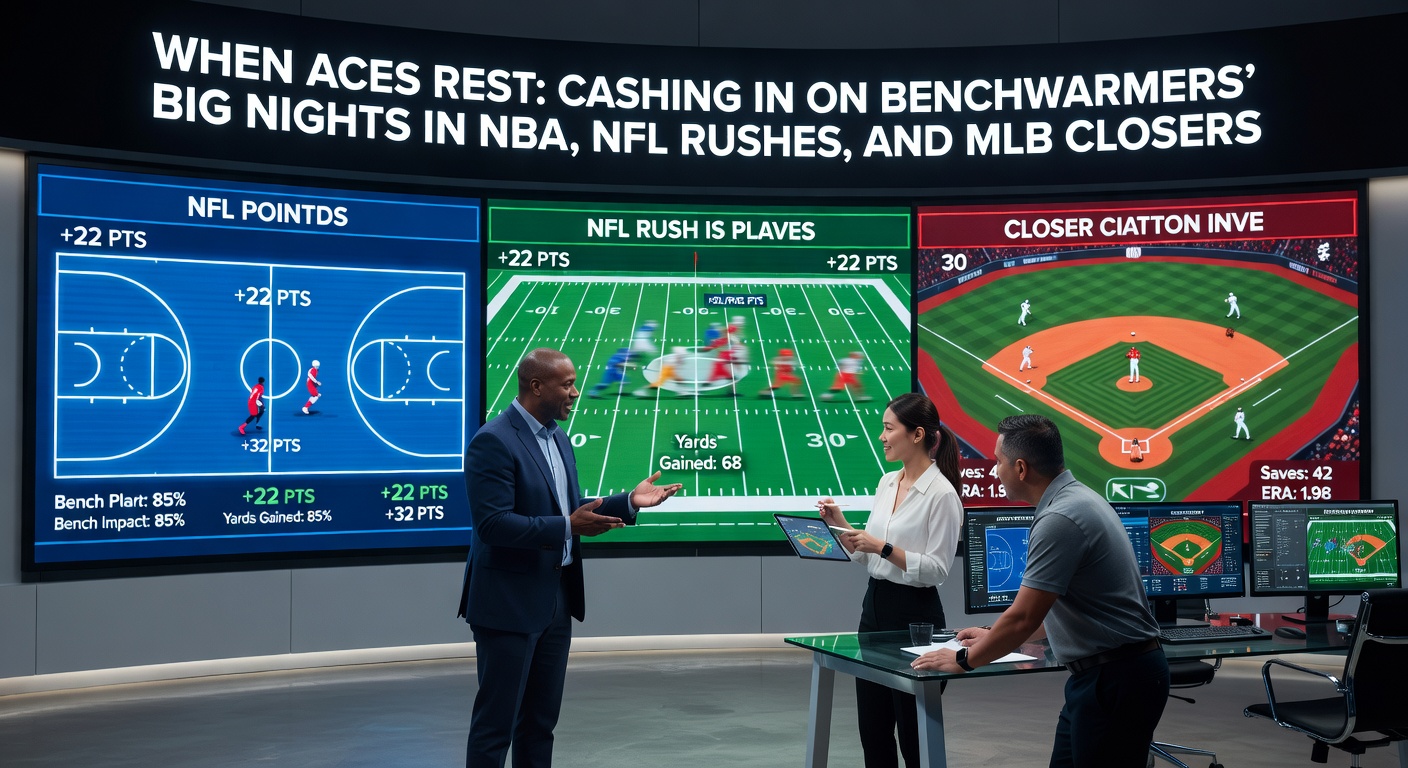 NFL backup running back breaking free for big yards while starter rests during late-season 2025 game